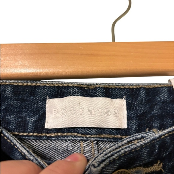 NWT Petra 153 Baggy Wide Leg High Rise Jeans Distressed Knees Size 5/26 - Picture 4 of 8